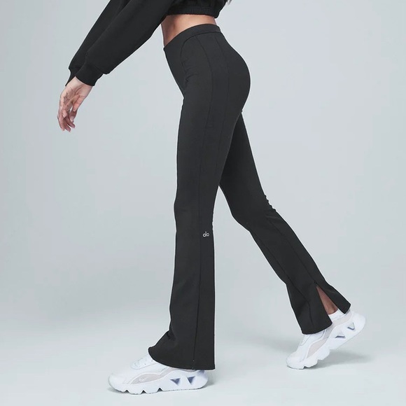 ALO Yoga Pants - ALO YOGA High Waist Zip It Flare Legging